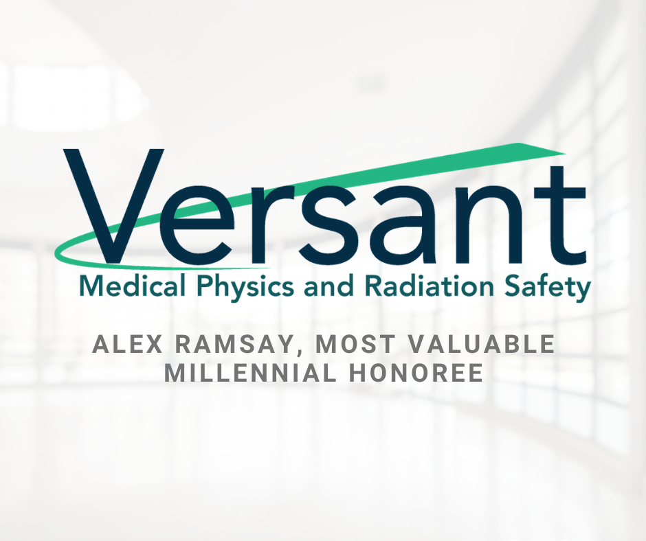 Versant medical physics and radiation safety logo on white background