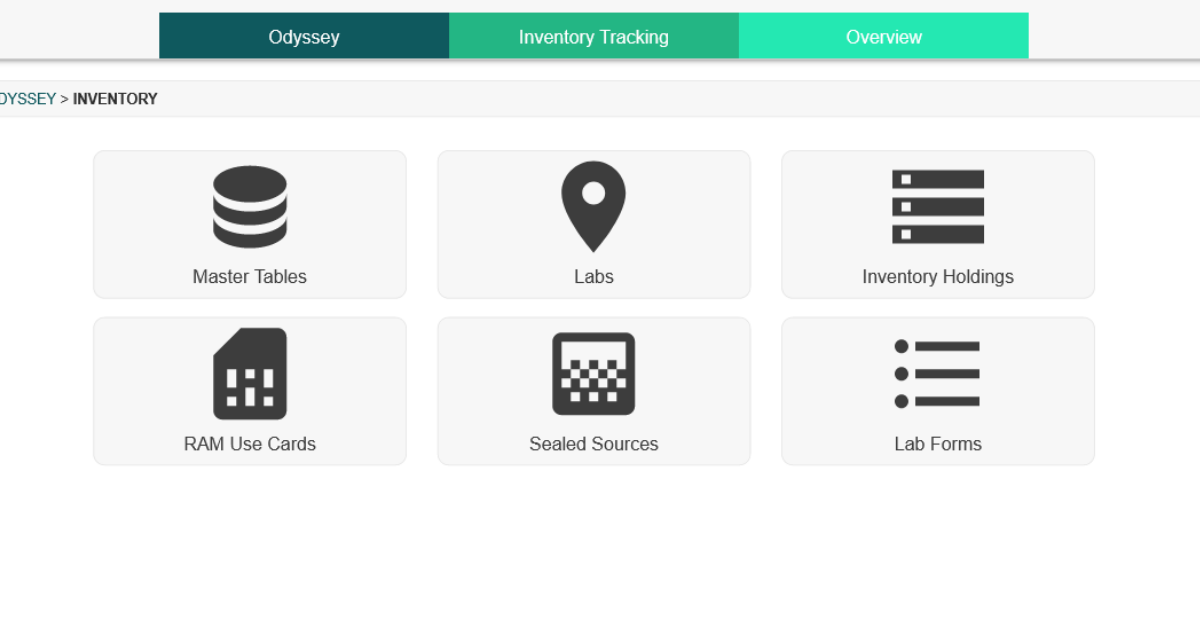 Odyssey Inventory Tracking Module